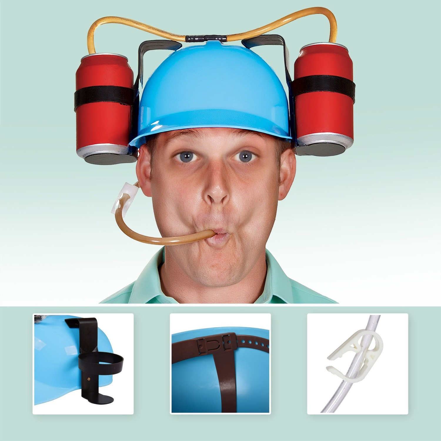 Bierdrinkhoed - Handsfree feestaccessoire