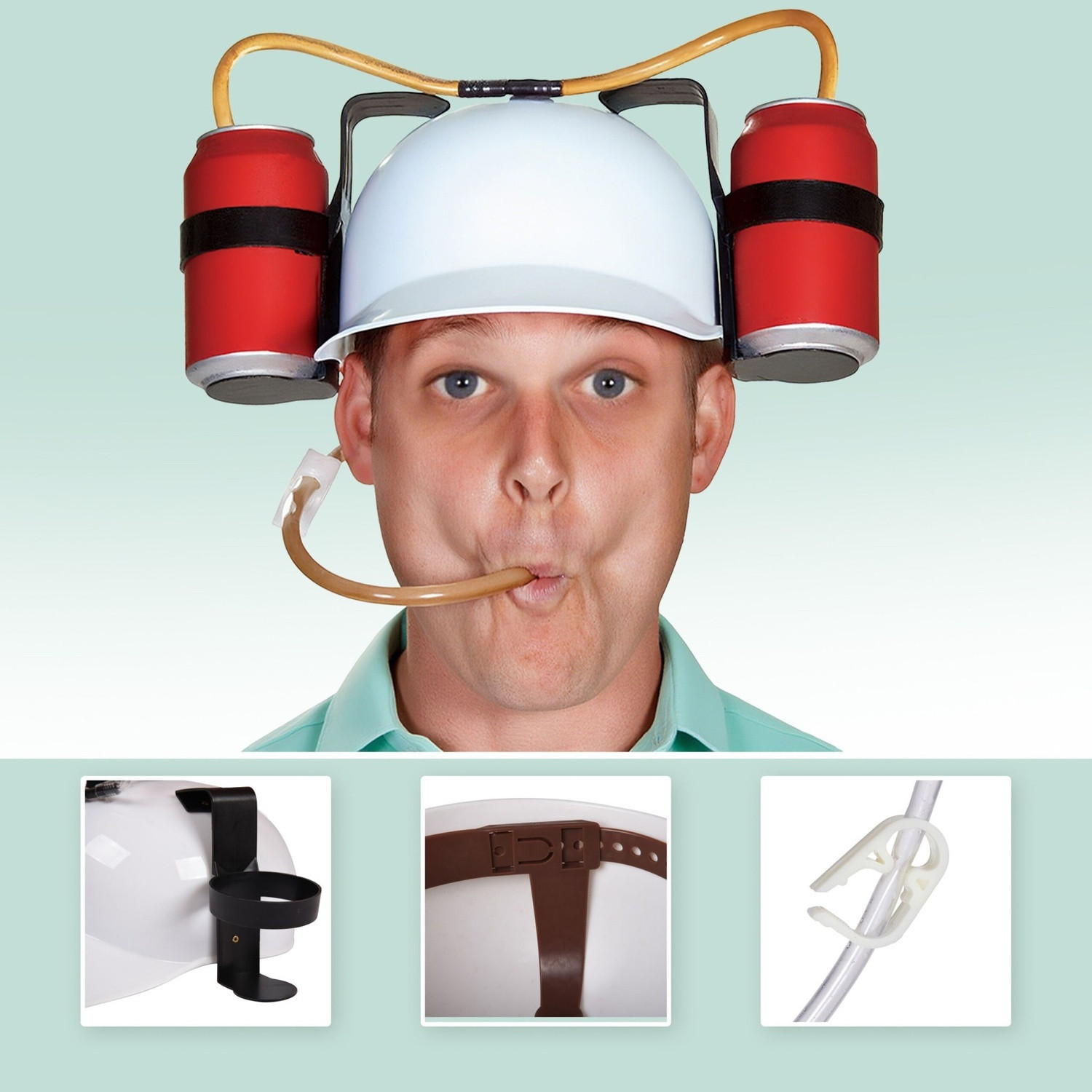 Bierdrinkhoed - Handsfree feestaccessoire