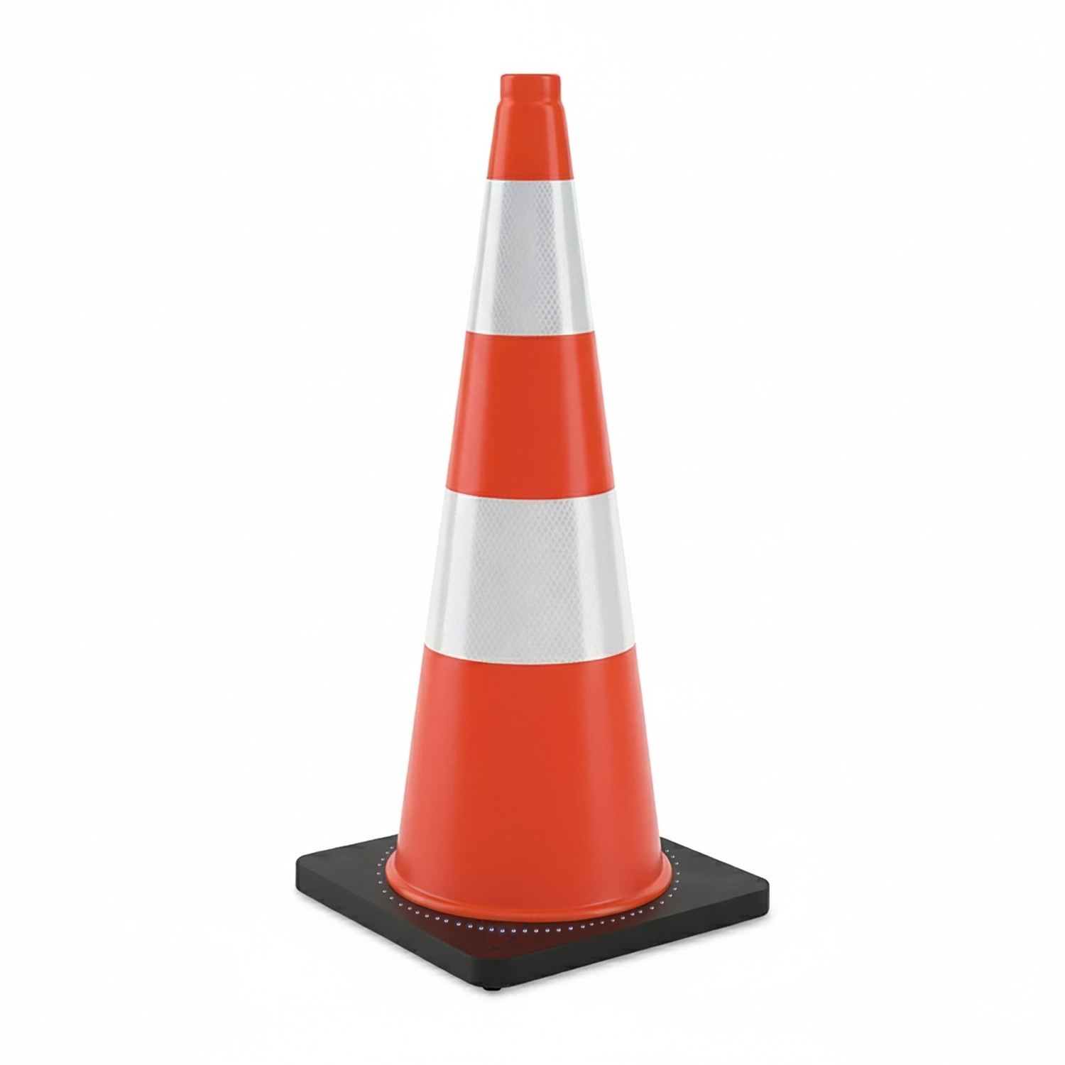 Dopravný kužeľ 75 cm – odolný, reflexné pruhy