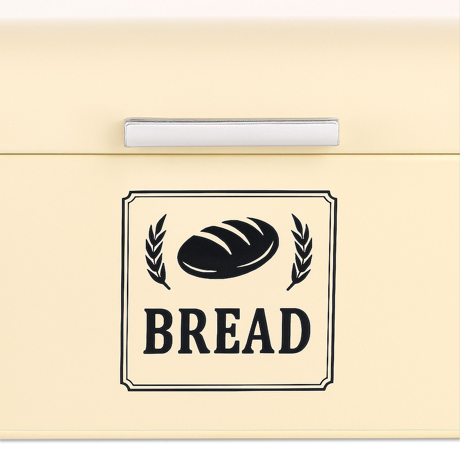 Retro Metal Bread Box with Lid – Keeps Bread Fresh