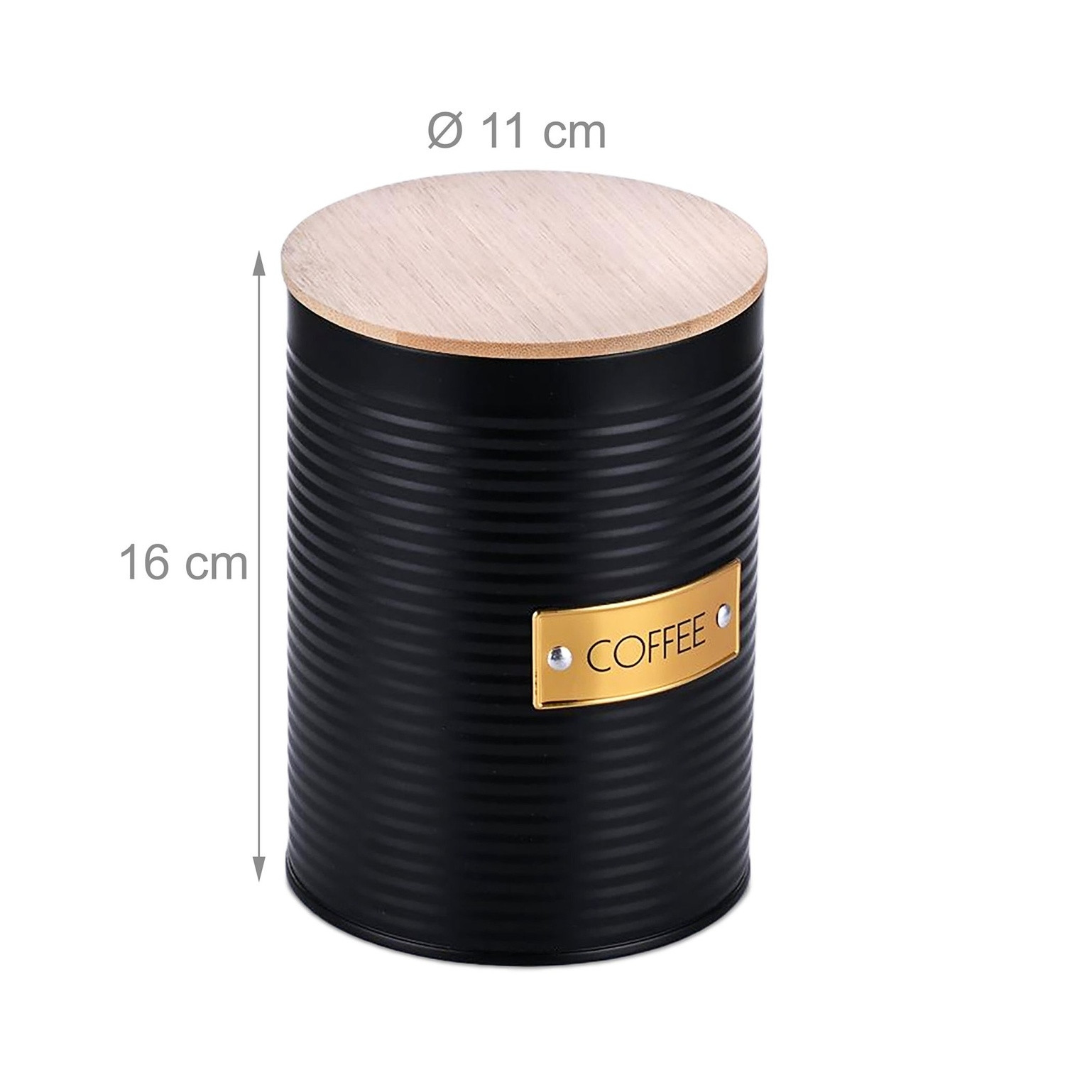 Kaffeedose mit luftdichtem Bambusdeckel