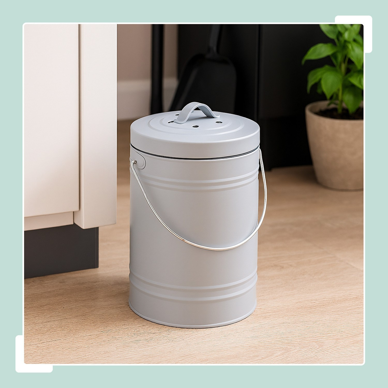 Compost Bin with Odour Filter, 5 Litre Capacity