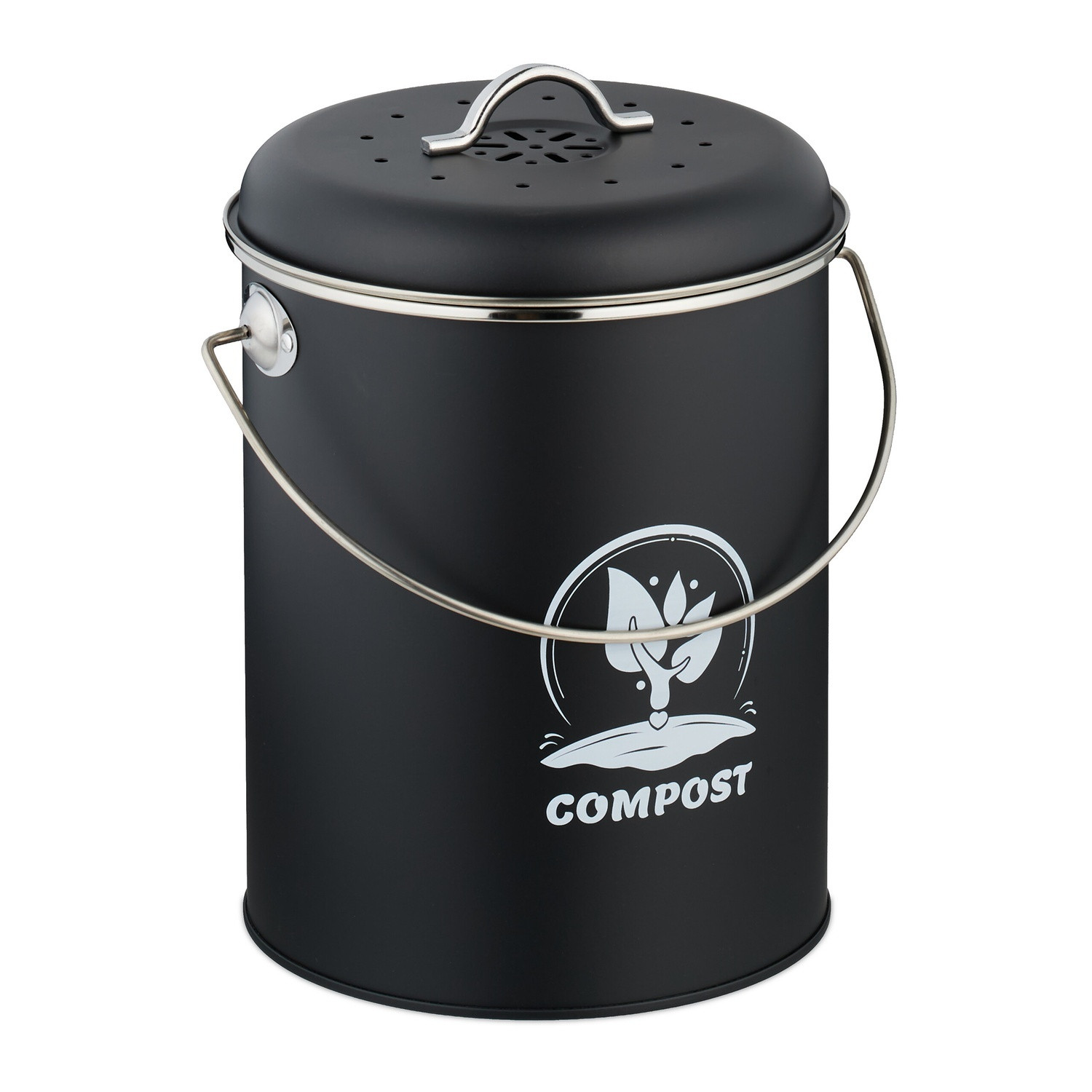 Compost Bin with Odour Filter, 5.5 Litre Capacity