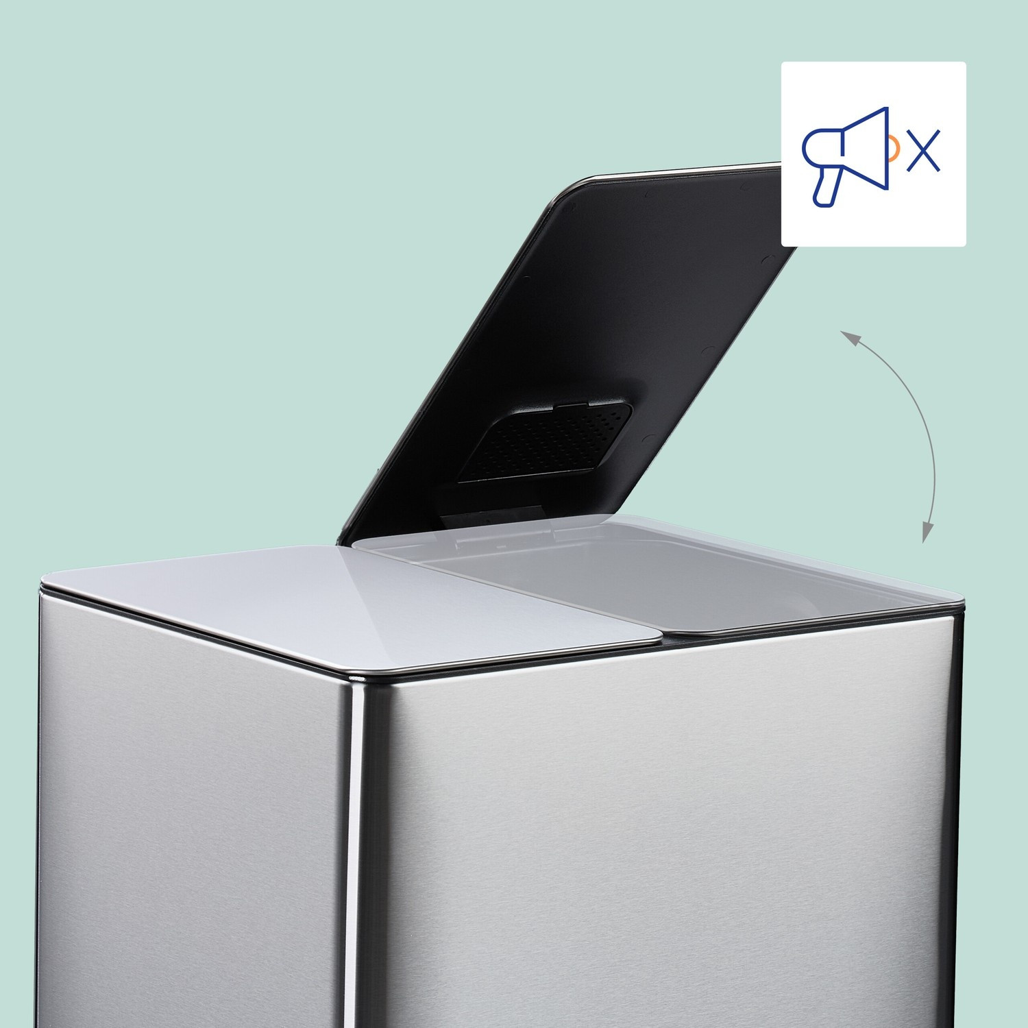 Kitchen Bin with Dual 15L Odour Filter System