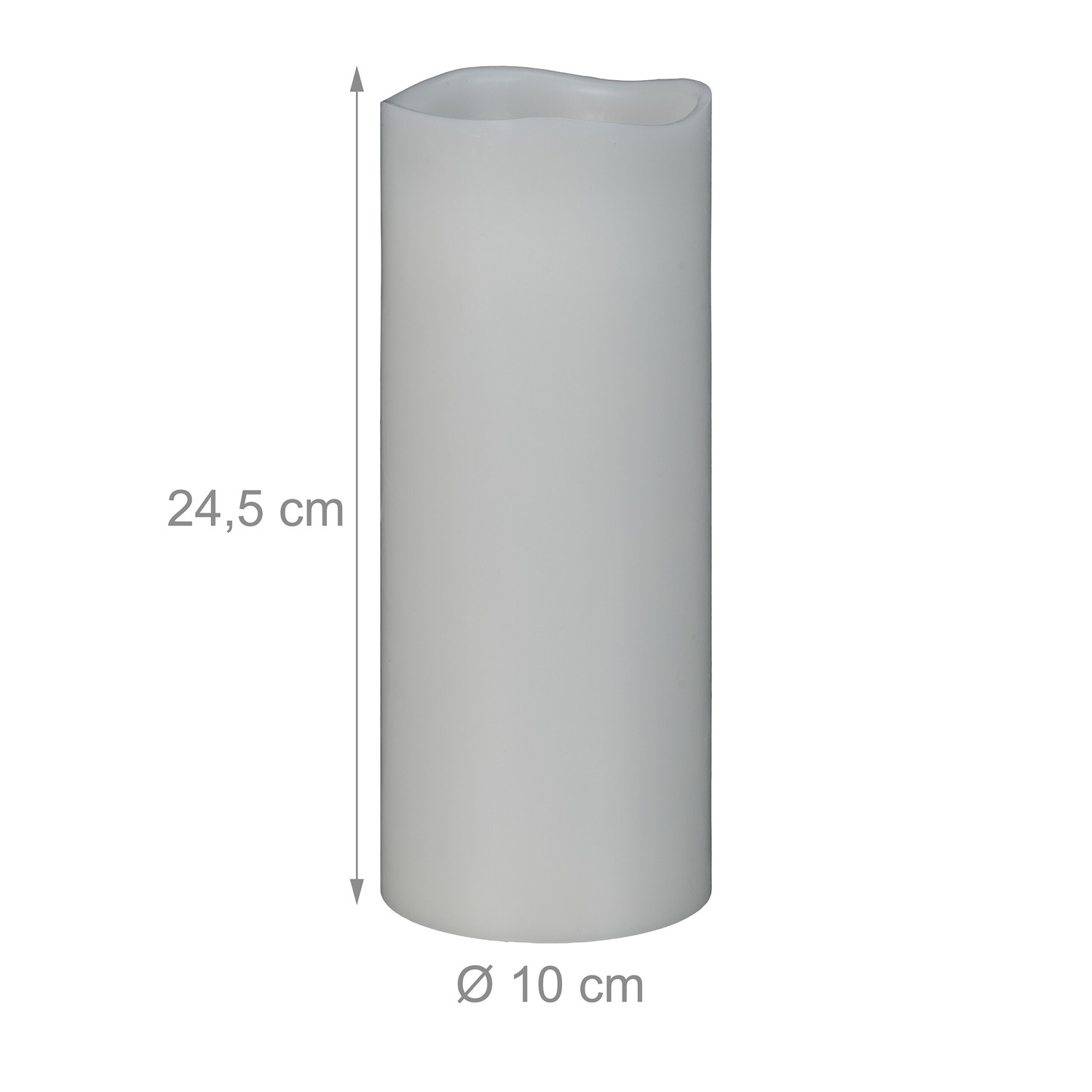 Candele a LED con timer e telecomando, set da 2