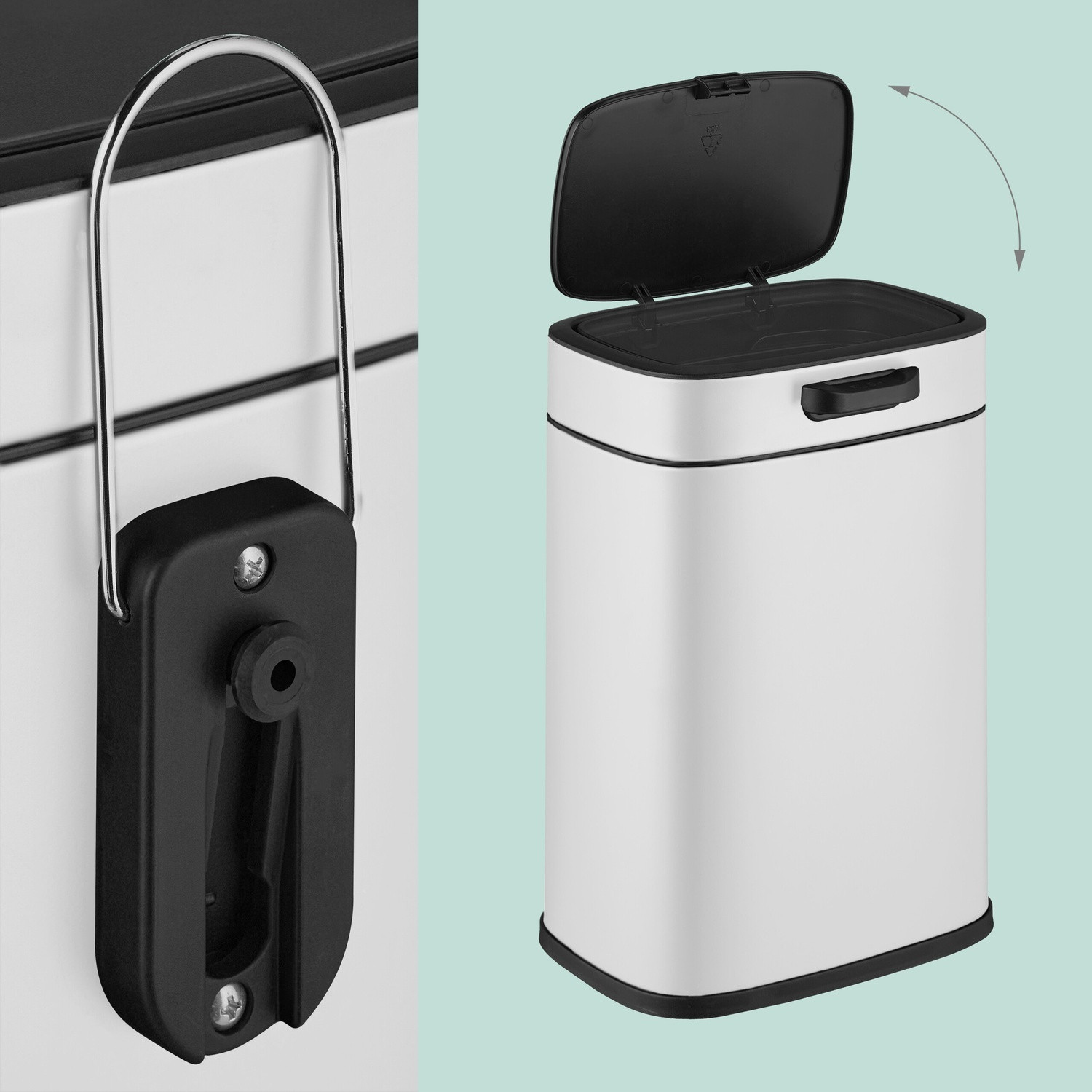 Hanging Kitchen Waste Bin, 5L Capacity