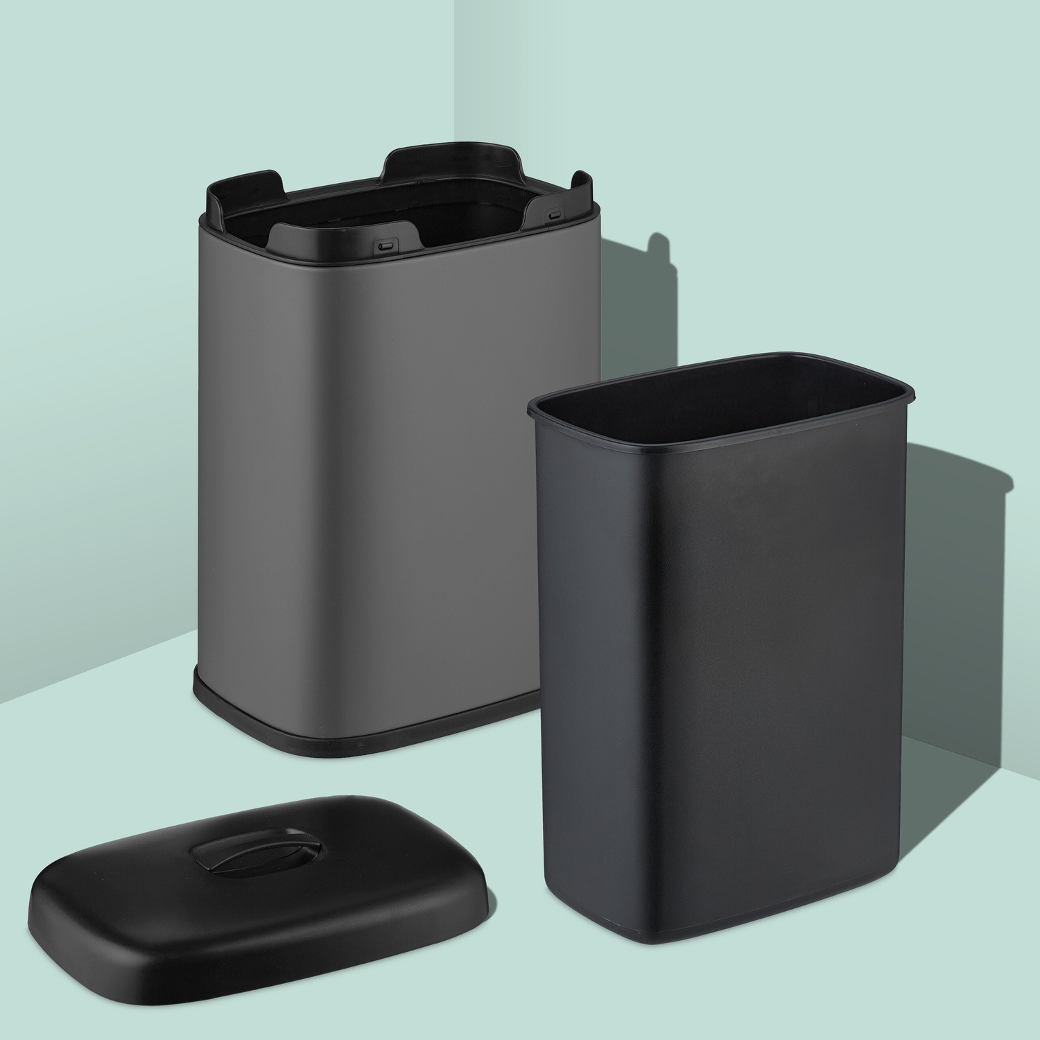 Wall-Mounted Waste Bin, 5L, Removable Lid