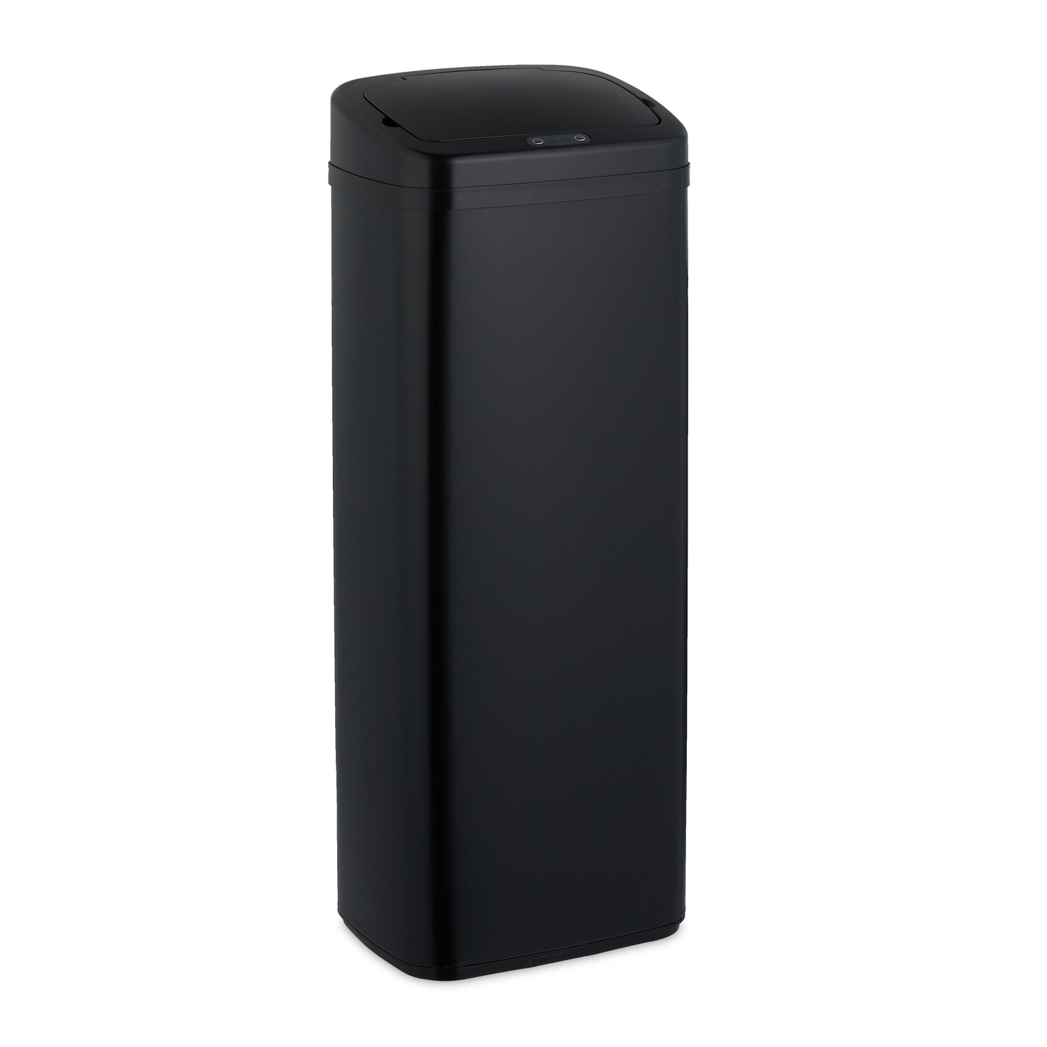 Large Black Steel Kitchen Bin with Sensor