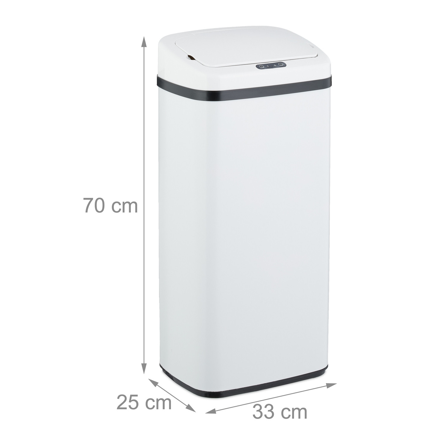 Large Steel Kitchen Bin with Automatic Sensor
