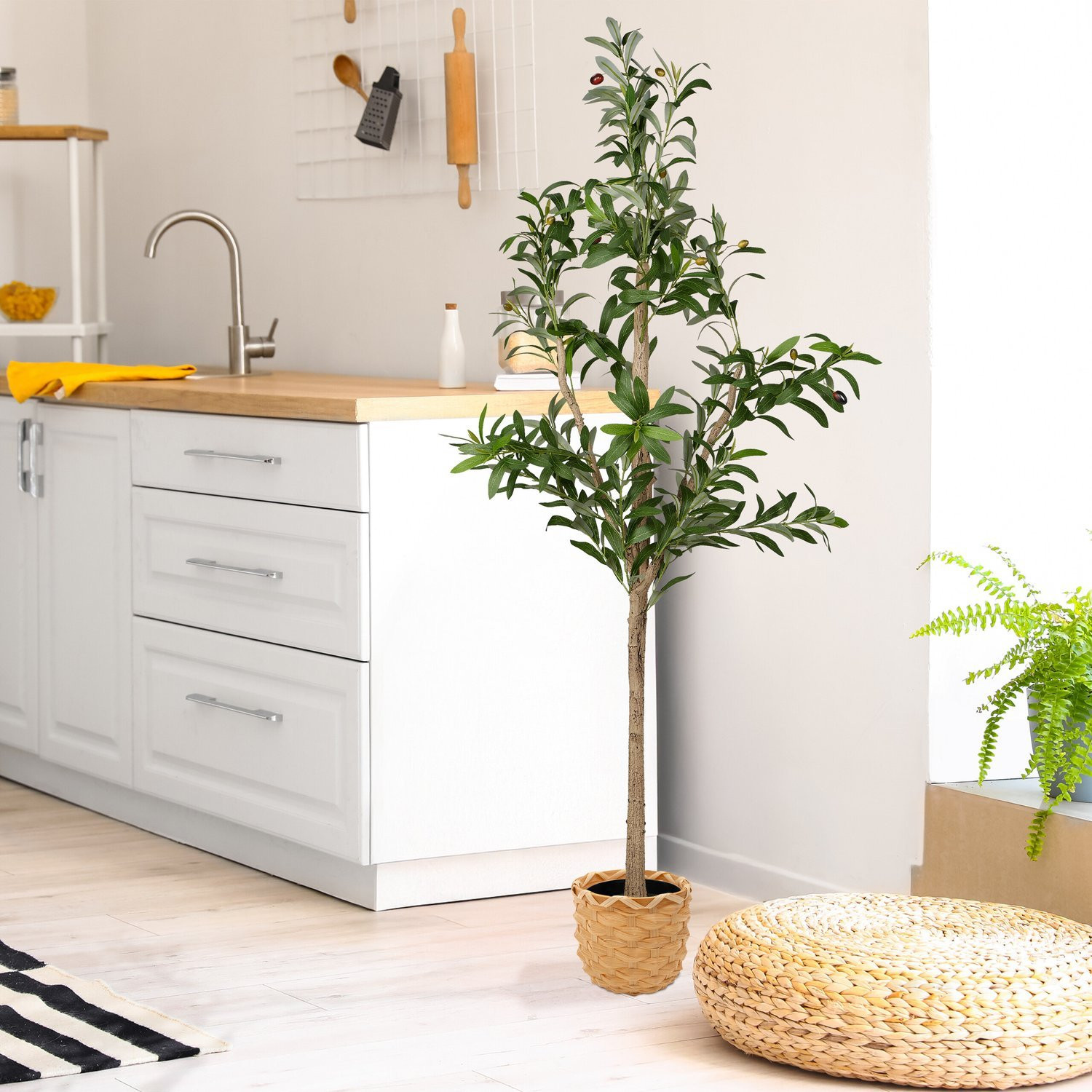 Artificial Olive Tree in Pot – Realistic Decor