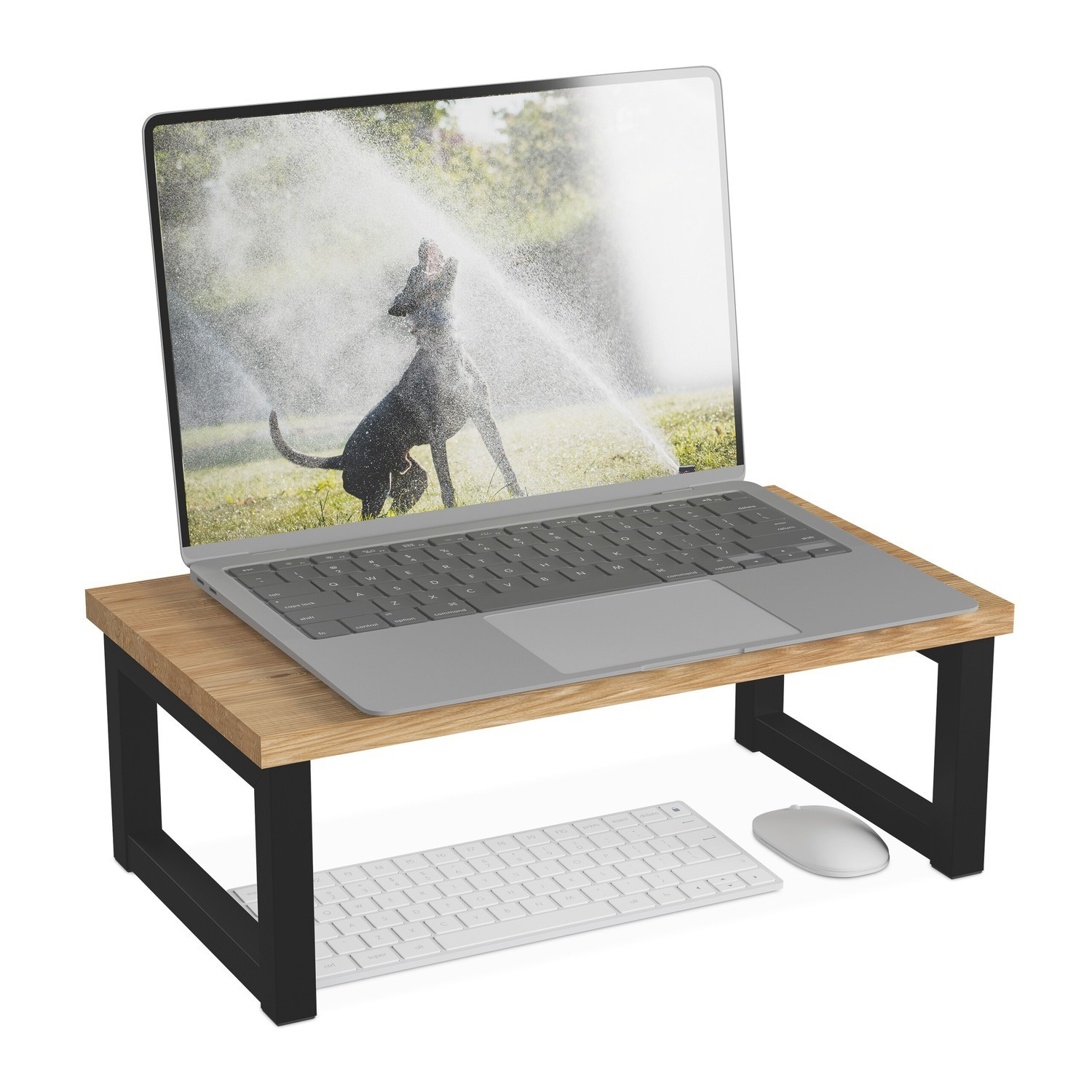 Support d'écran avec rangement – ​​Design industriel