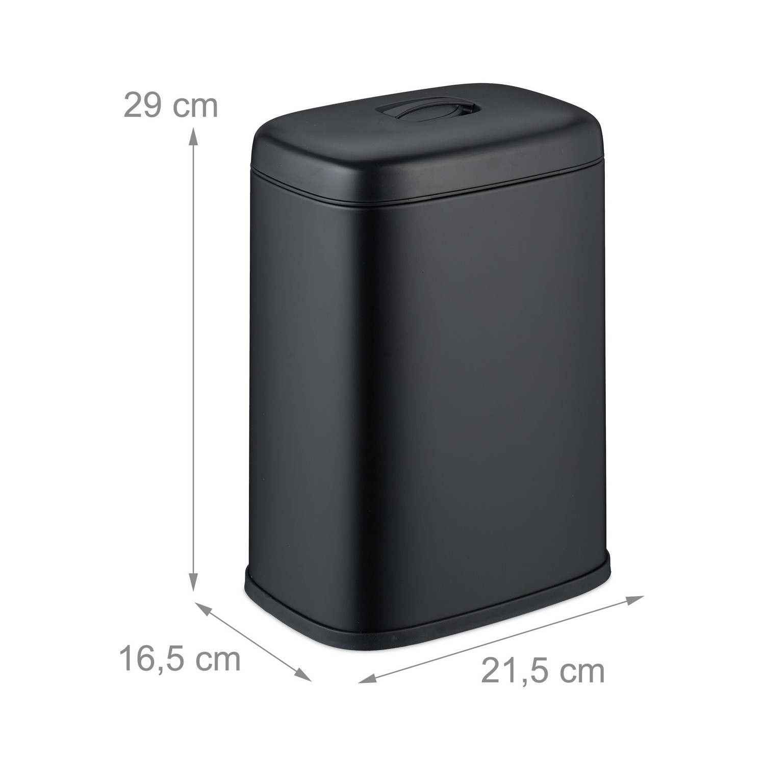 Wall-Mounted Waste Bin, 5L, Removable Lid