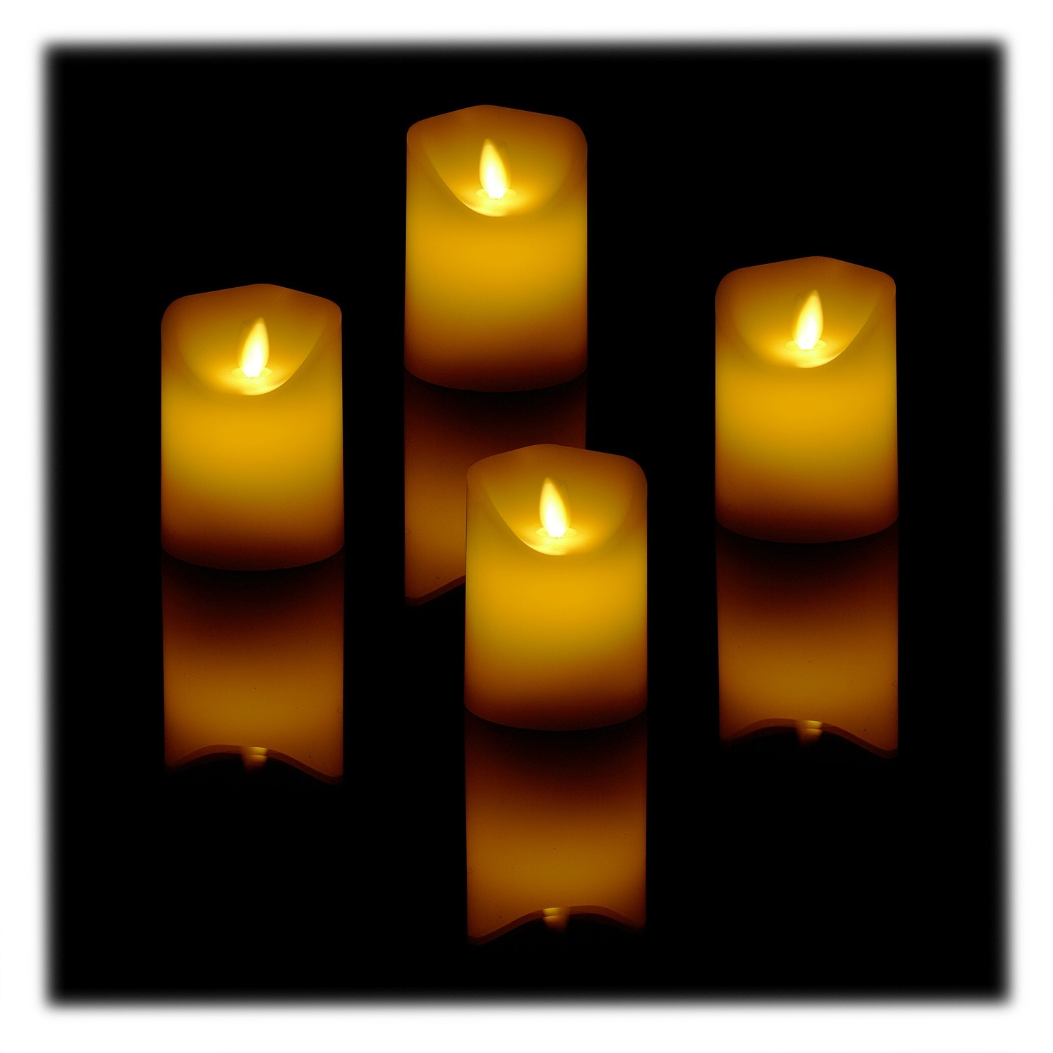 LED-Kerzen 4er Set mit Timerfunktion