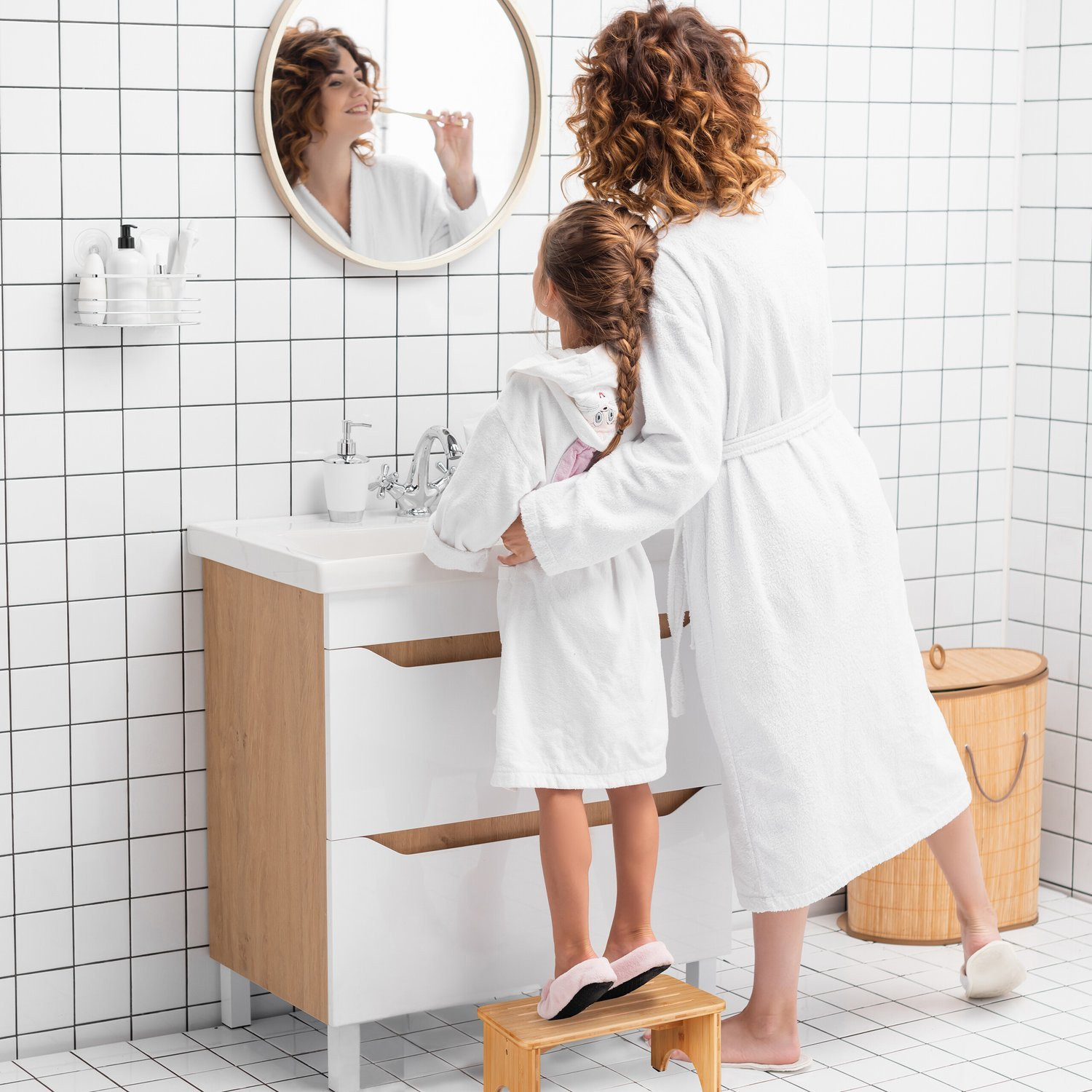 Banquinho de bambu – pequeno e resistente à umidade