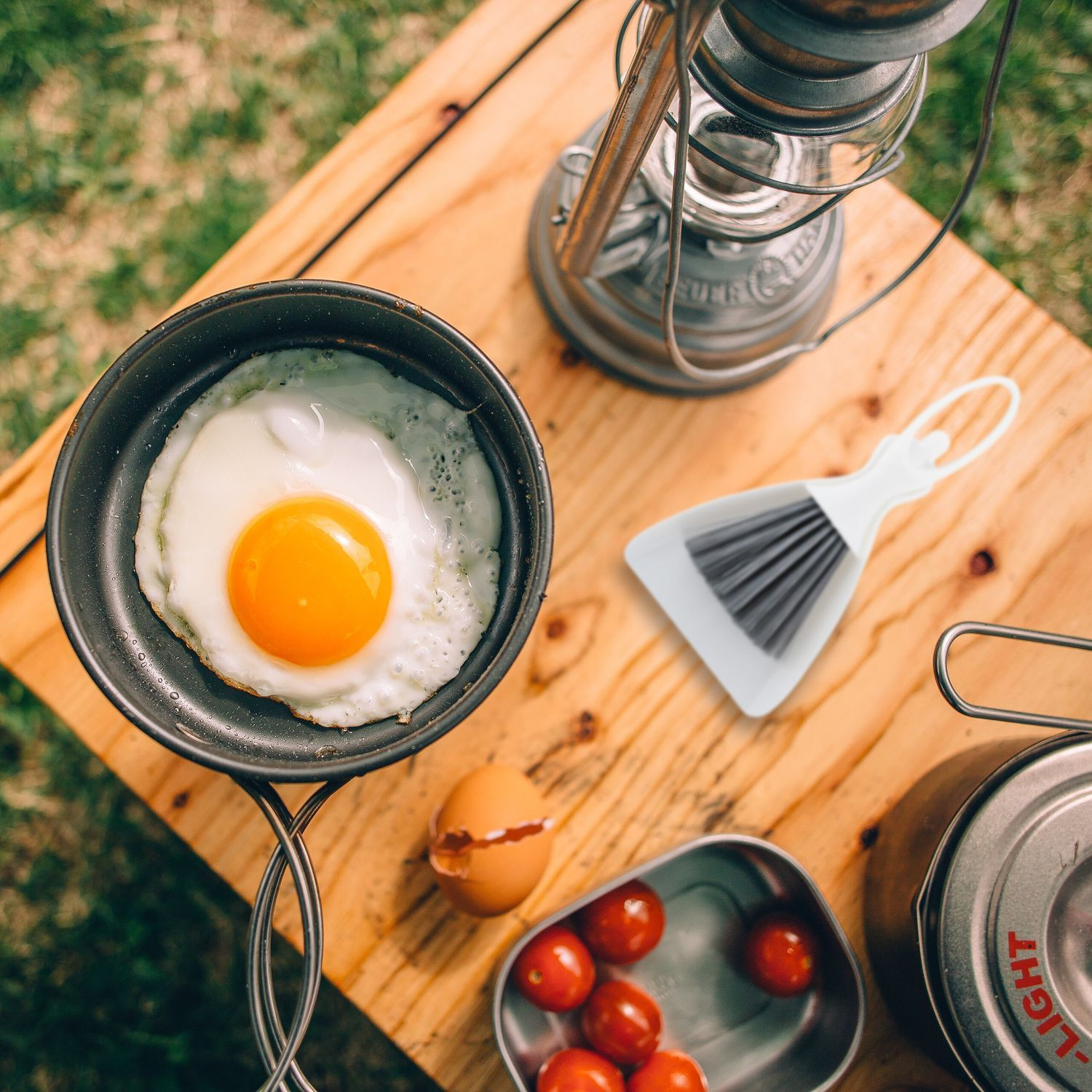 Mini stoffer en blik set, 4-pack, compact ontwerp