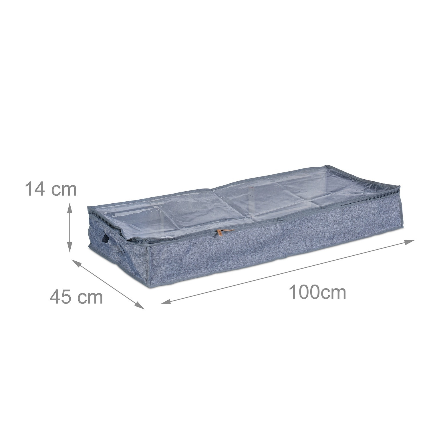 Underbed Storage Bags, Foldable with Zipper, 3-Pack