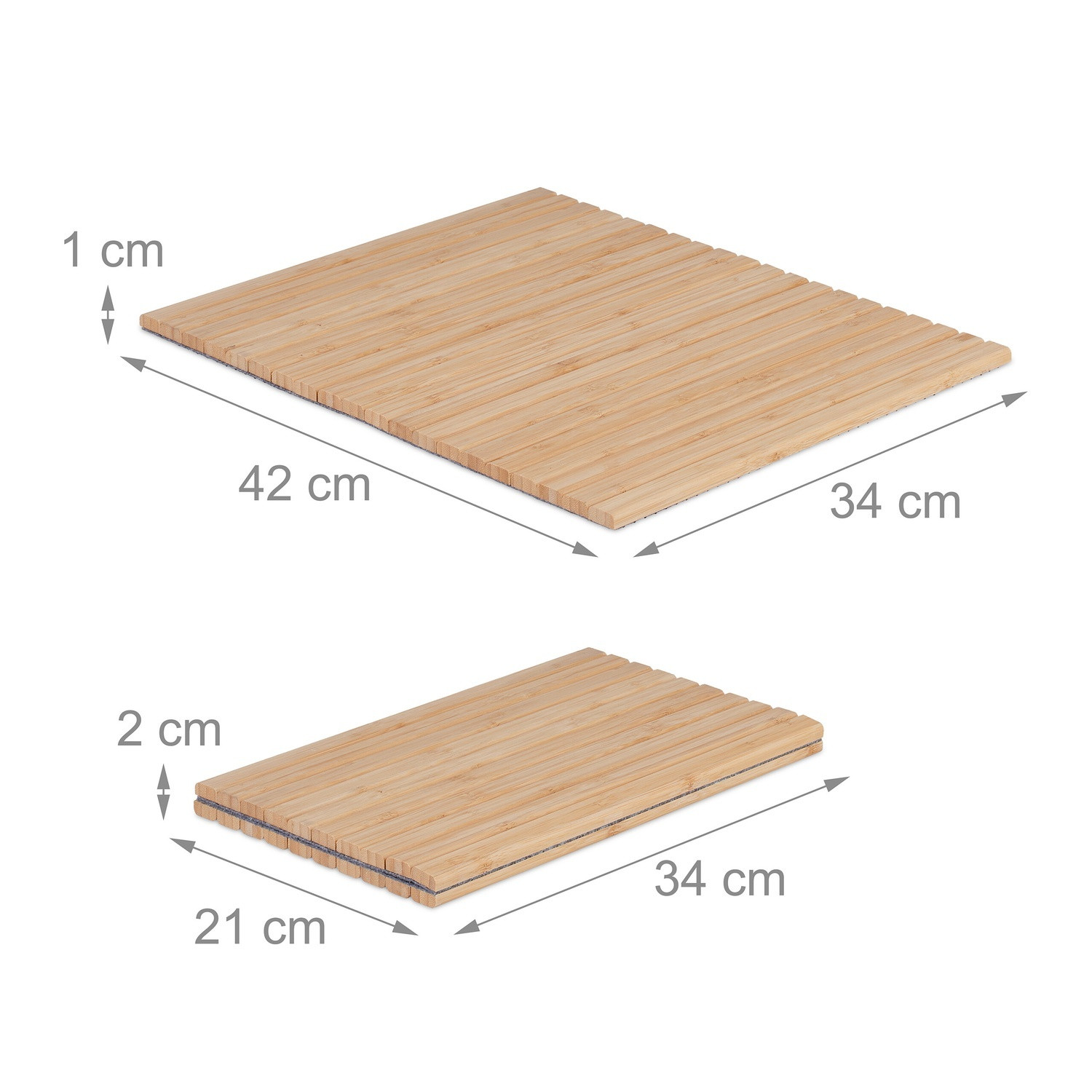 Suporte de braço de sofá de bambu com almofadas antiderrapantes