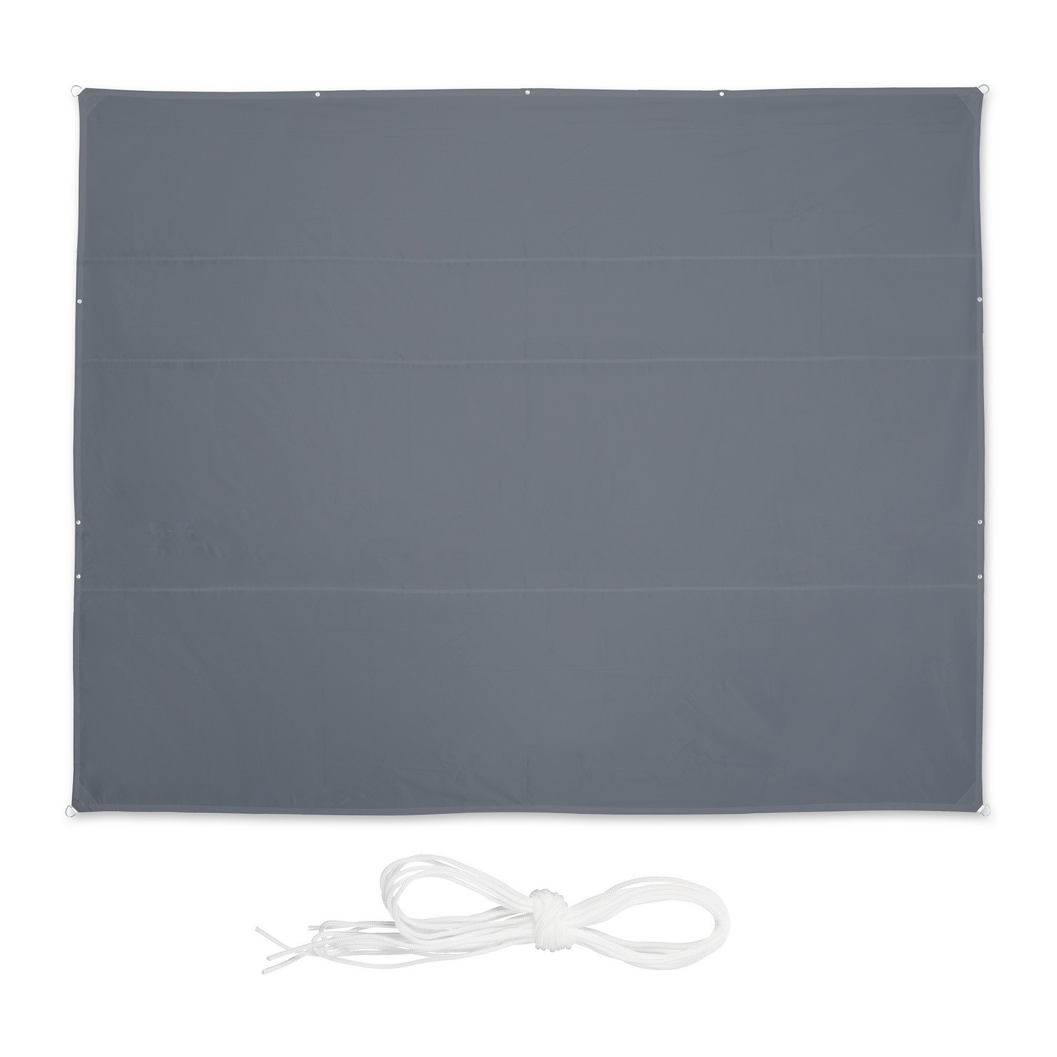 Rectangular Grey Shade Sail, UV Protection, Water-Repellent