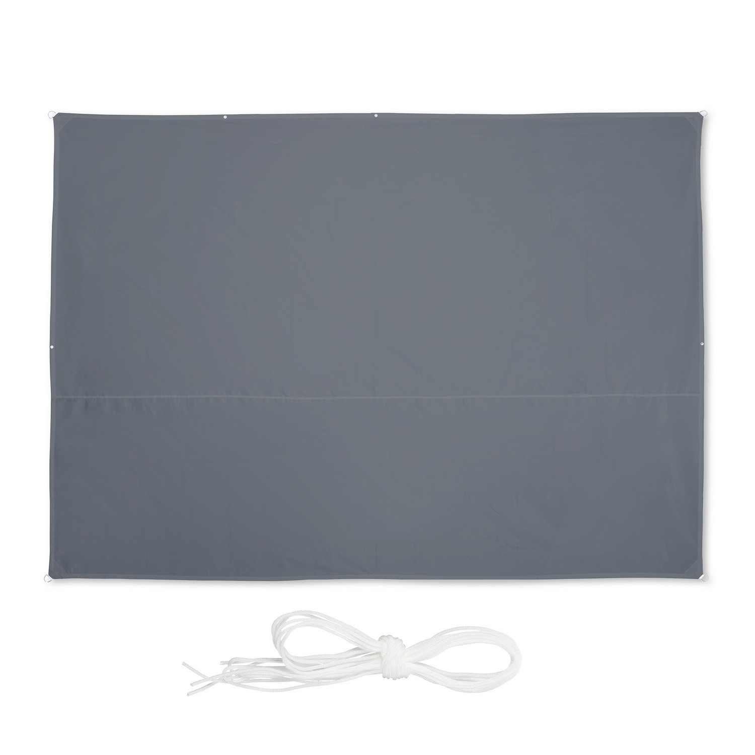 Rectangular Grey Shade Sail, UV Protection, Water-Repellent