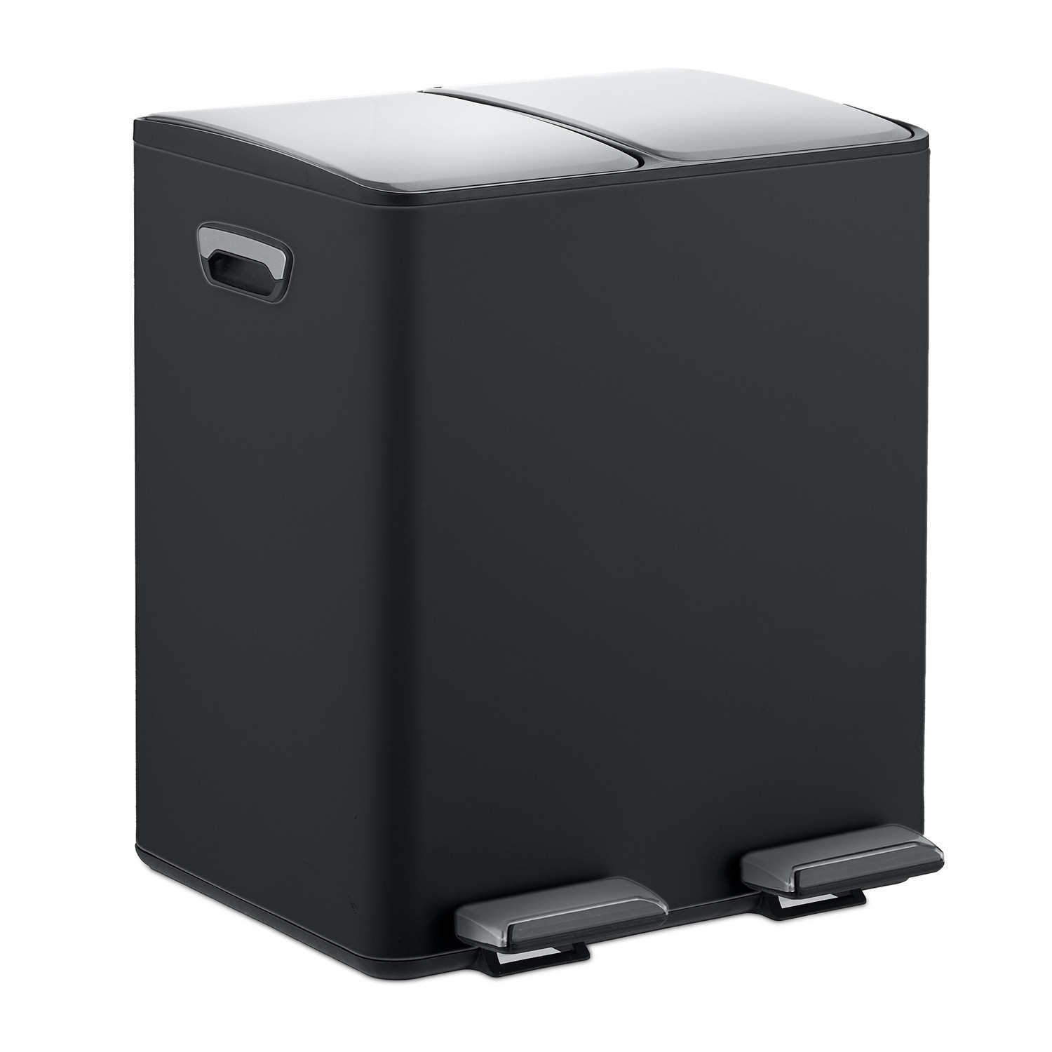 Kitchen Bin with Pedal, 2x15L Compartments