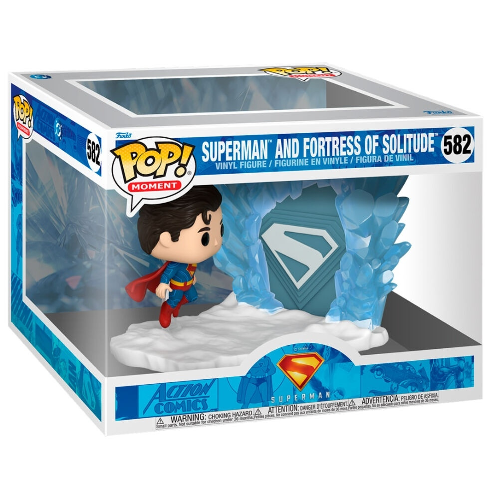 Figura do Superman com base de exibição da Fortaleza da Solidão