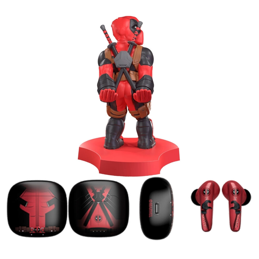 Deadpool Wireless Headphones with Mini Cable Guy Accessory