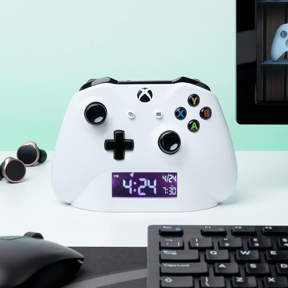 Xbox Digital Alarm Clock with LED Display and Snooze Function