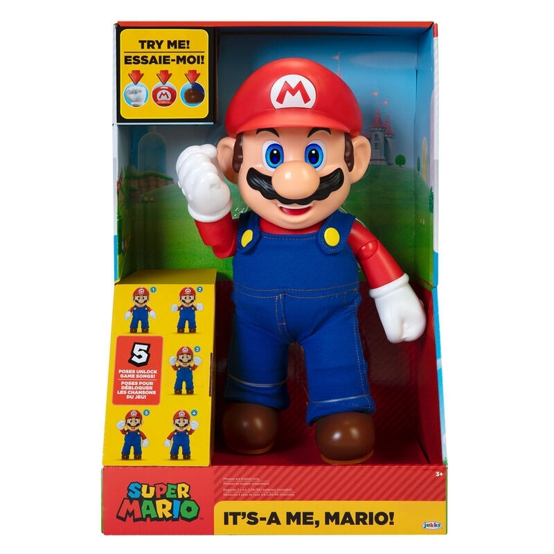 Figurine interactive Super Mario, 36 cm, version anglaise