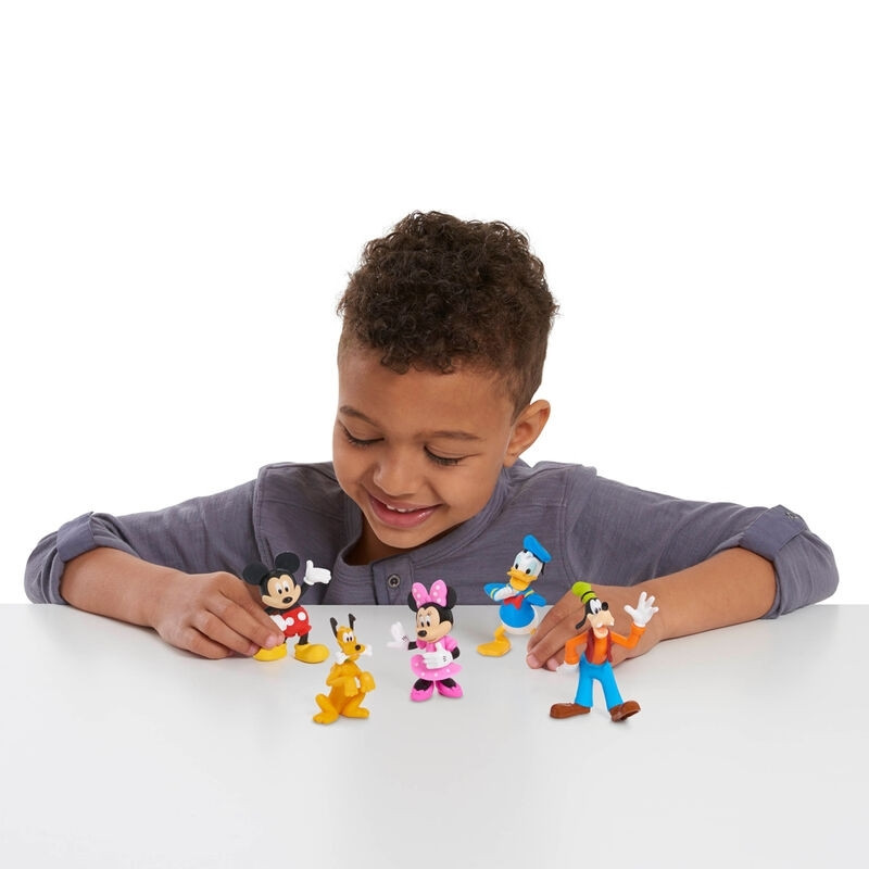 Pack de figurines Mickey Mouse - Ensemble de 5 jouets à collectionner