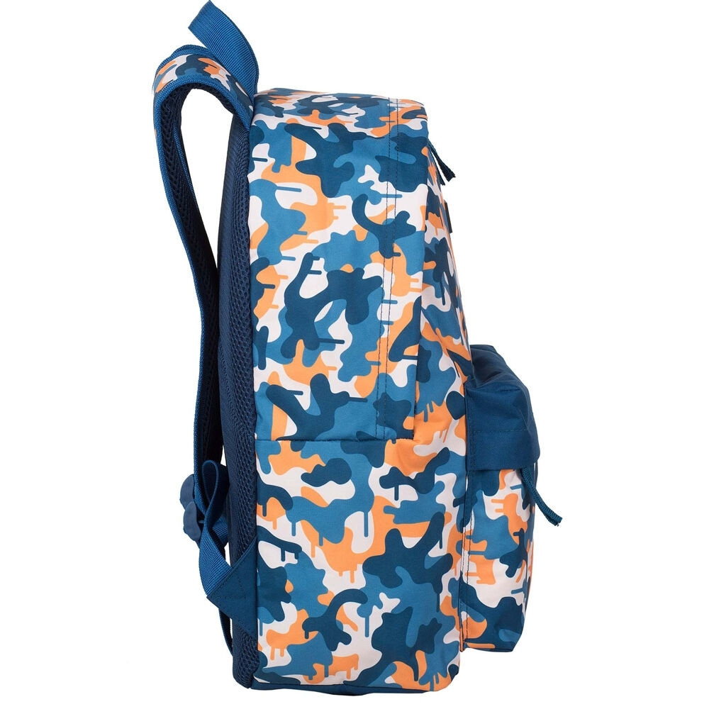 Blue Camo Backpack, 41cm Size, Durable Material