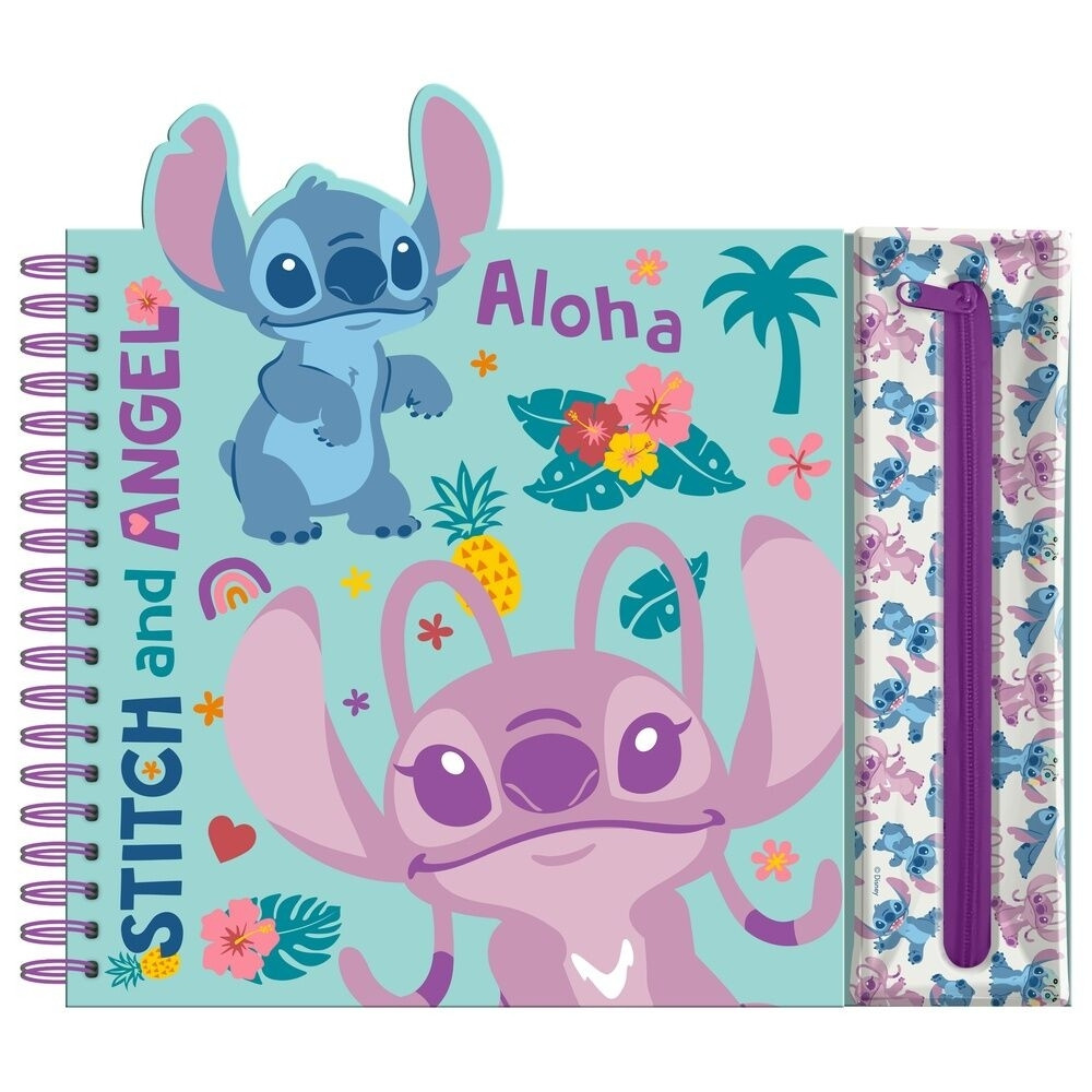 Stitch Activity Notebook with Removable Case and Fun Pages
