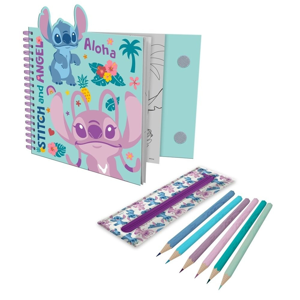Stitch Activity Notebook with Removable Case and Fun Pages