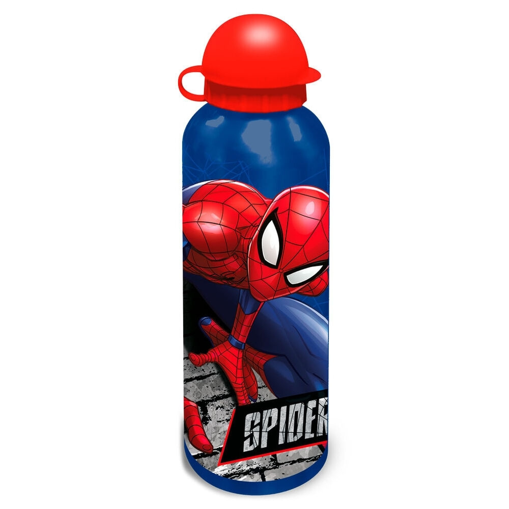 Set de cantimplora y lonchera de Spiderman, capacidad de 500 ml
