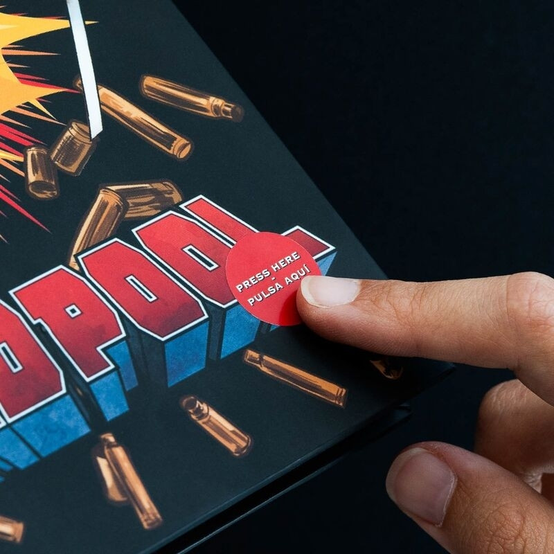 Caderno Deadpool A5 Premium com Capa Iluminada e LED