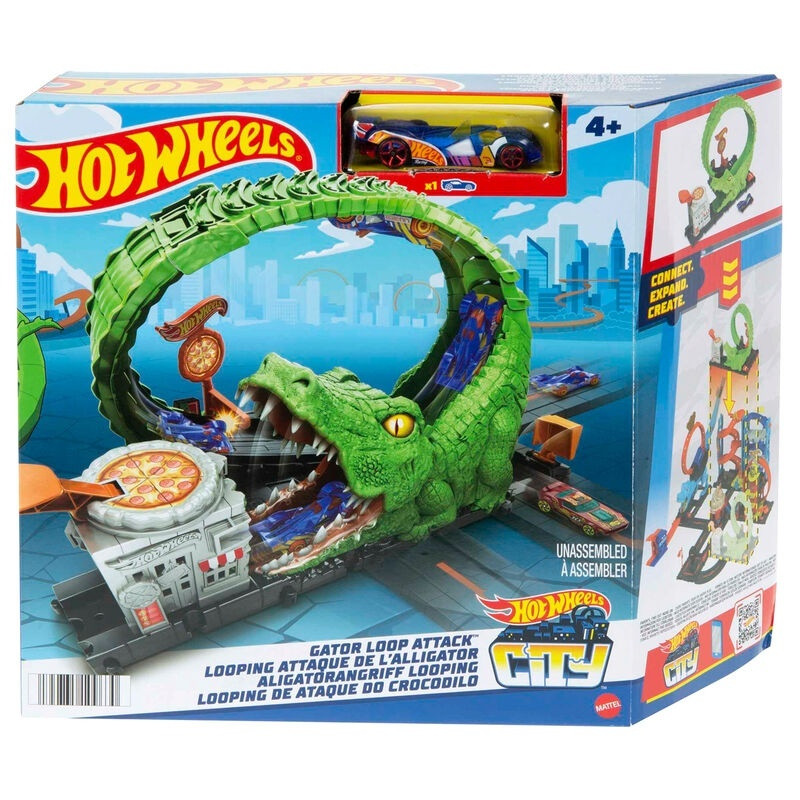 Set da gioco Gator Loop Attack per auto e piste Hot Wheels