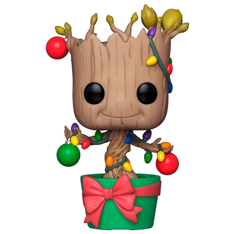 Figura de Natal do Groot da Marvel com luzes e enfeites