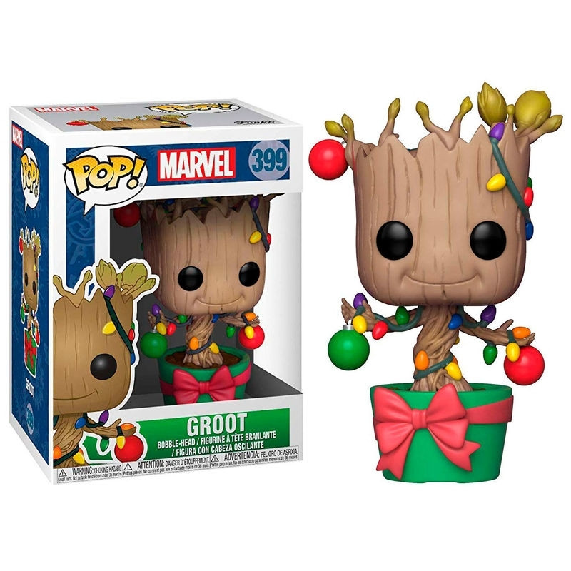 Figura de Natal do Groot da Marvel com luzes e enfeites