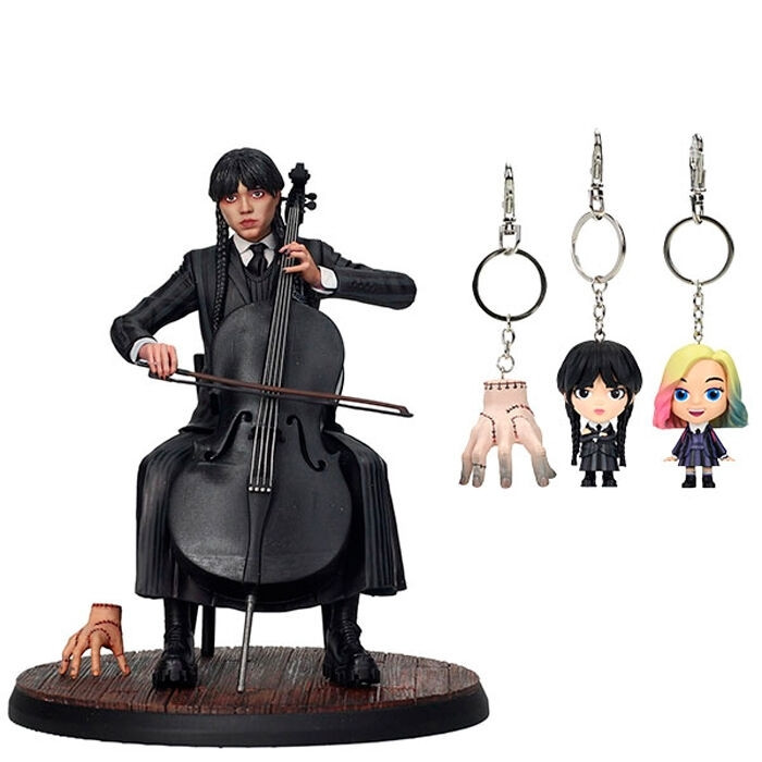 Wednesday Cello with Keychain Accessory