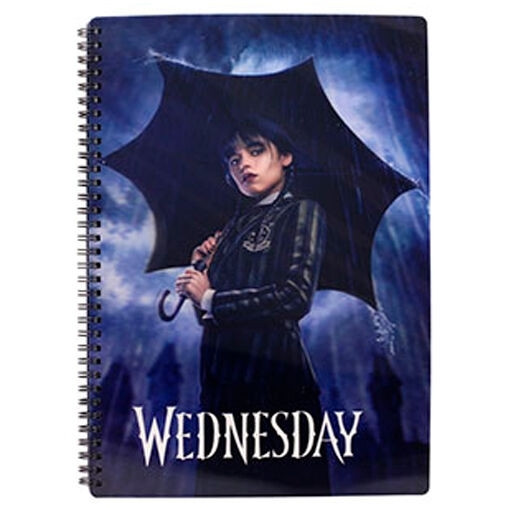 A4 Notebook for Wednesday Rain, 80 Pages, Lined