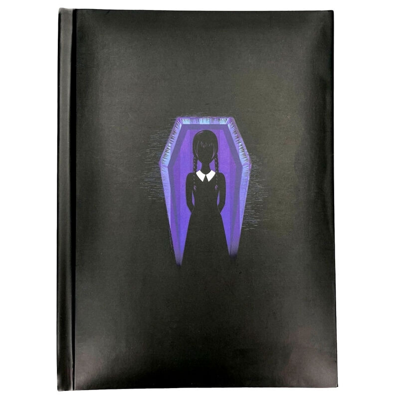 Dark Side A5 Light Notebook, Wednesday Theme, 80 Pages