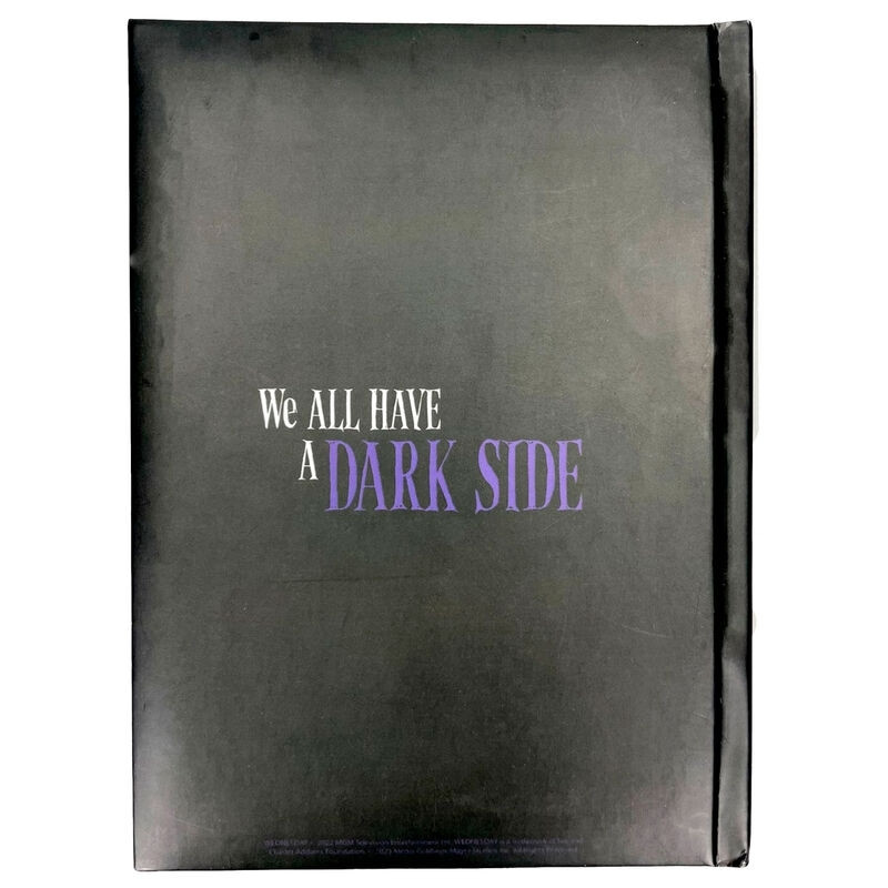 Dark Side A5 Light Notebook, Wednesday Theme, 80 Pages