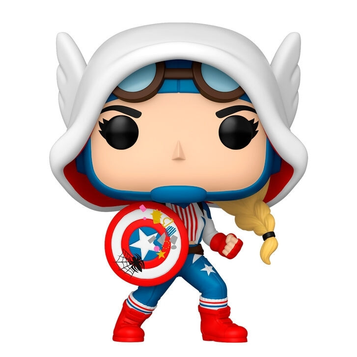 Figura colecionável da Capitã Marvel e Gwen, 15 cm (6 polegadas)