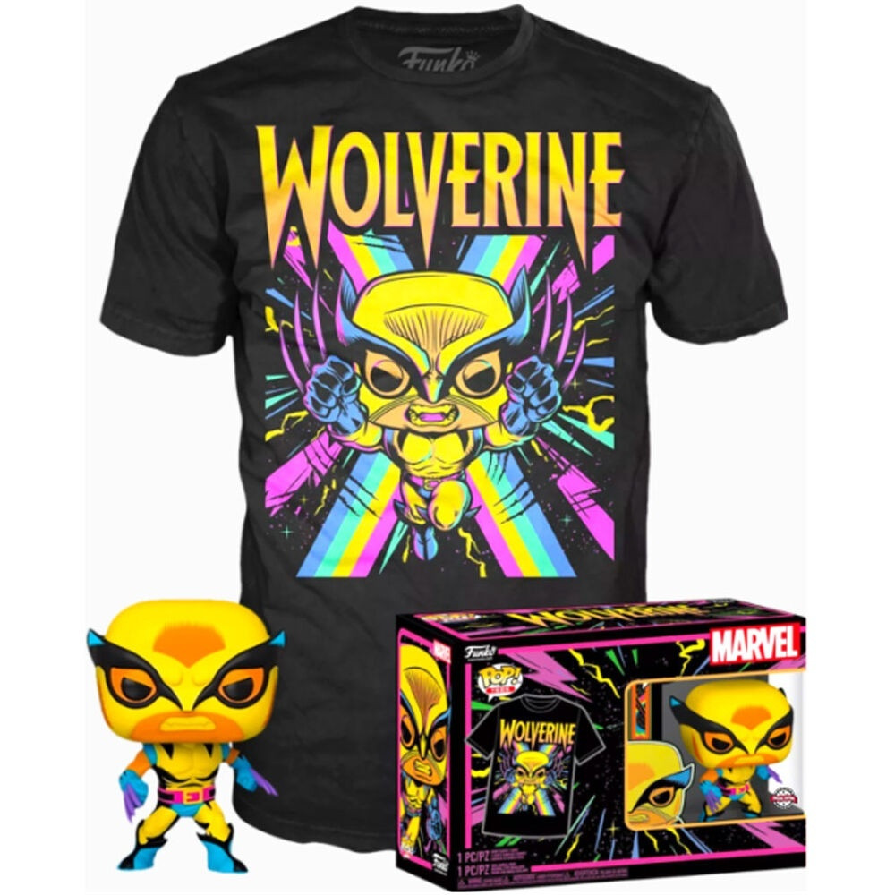 Marvel Wolverine Black Light-figuur, 15 cm verzamelobject