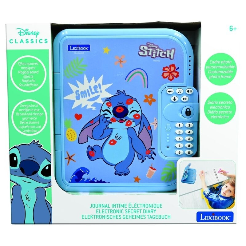 Stitch Electronic Diary with Secret Lock and Interactive Features