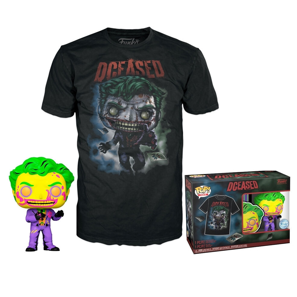 Pop Figure & Tee Set, DC Comics Joker Design