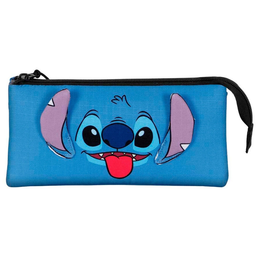 Estojo triplo Stitch com três compartimentos