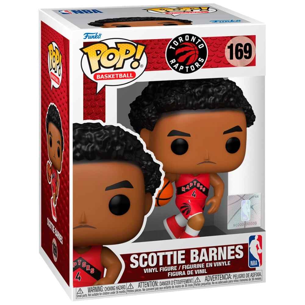 Boneco colecionável Pop! do Scottie Barnes, do Toronto Raptors da N...