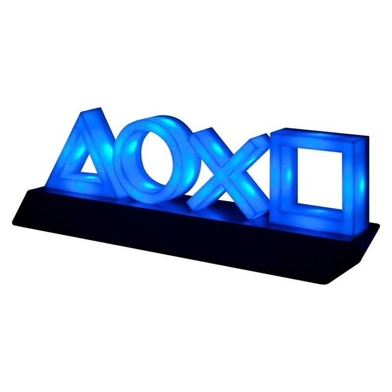 Luminária com ícones do PlayStation para console PS5 e decoração de...