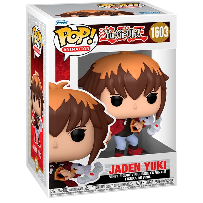Figura colecionável POP! do Jaden Yuki de Yu-Gi-Oh!, 10 cm (4 poleg...