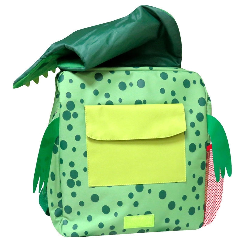 Mochila Crocodilo 26cm para Crianças, Resistente e Leve